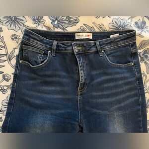 Risen High Rise Dark Blue Women's Jeans